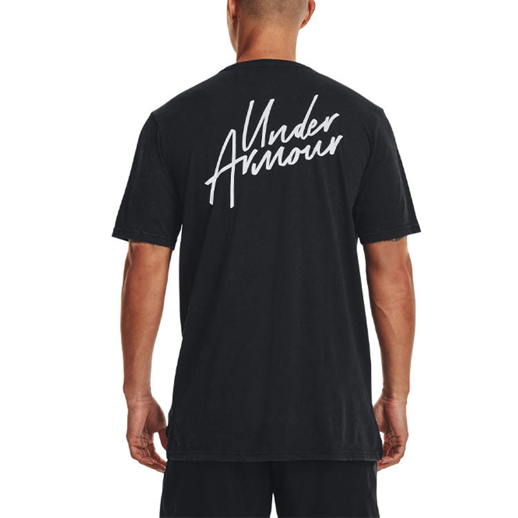 Under Armour Snow Wash Tee 'Black White' 1373871-001