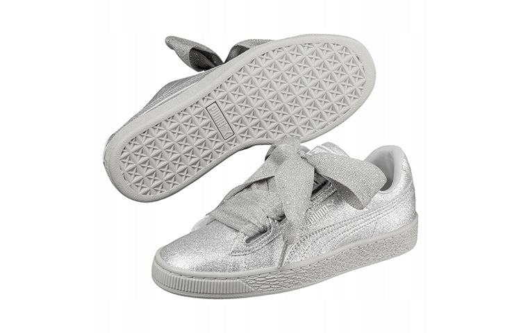 PUMA BASKET HEART HOLIDAY GLAMOUR JR 'Silver' 367630-03