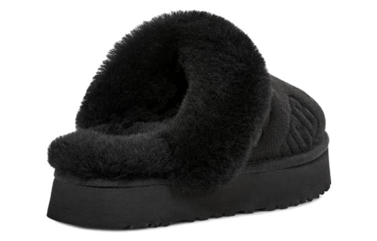 (WMNS) UGG Disquette Felted Slipper 'Black' 1143986-BLK