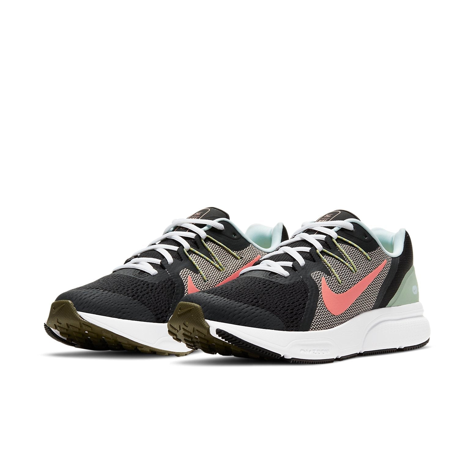 (WMNS) Nike Zoom Span 3 Shoes For Black/Green/Pink DJ0038-061