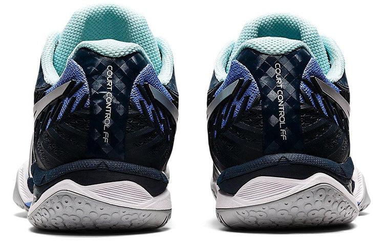 (WMNS) ASICS Court Control FF 2 'Black Silver Blue' 1072A057-404