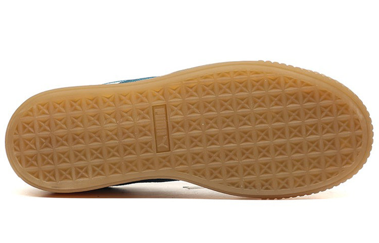 (WMNS) PUMA Suede Platform Core Grey/Blue/Gum 373934-02