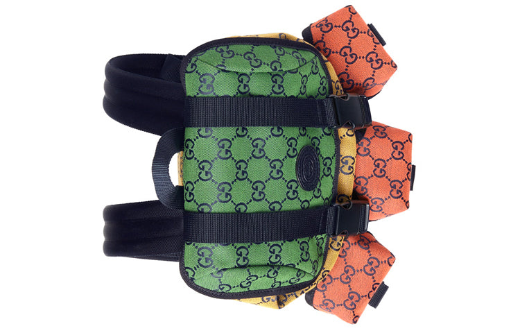 Gucci Unisex Leather GG Old Flower Logo Backpack Small Multicolor 658783-2UZBN-3280
