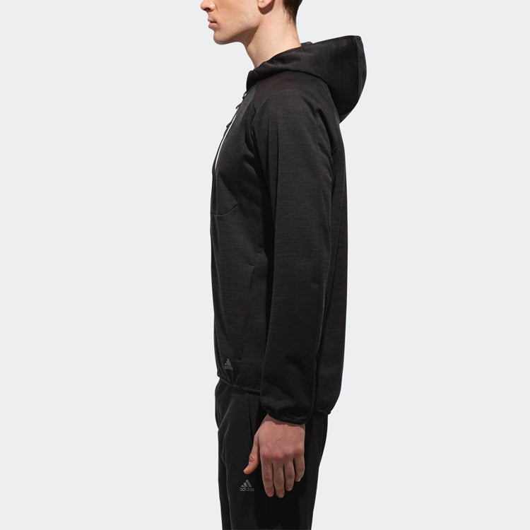 adidas Outdoor Sports hooded Fleece Jacket Black CV4857