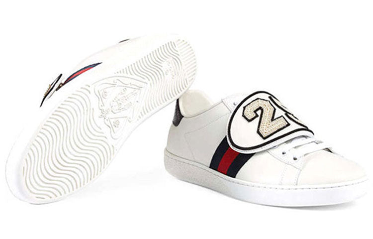 (WMNS) Gucci Ace Series Stripe Sports Shoe' White' 481151-DOPH0-9070