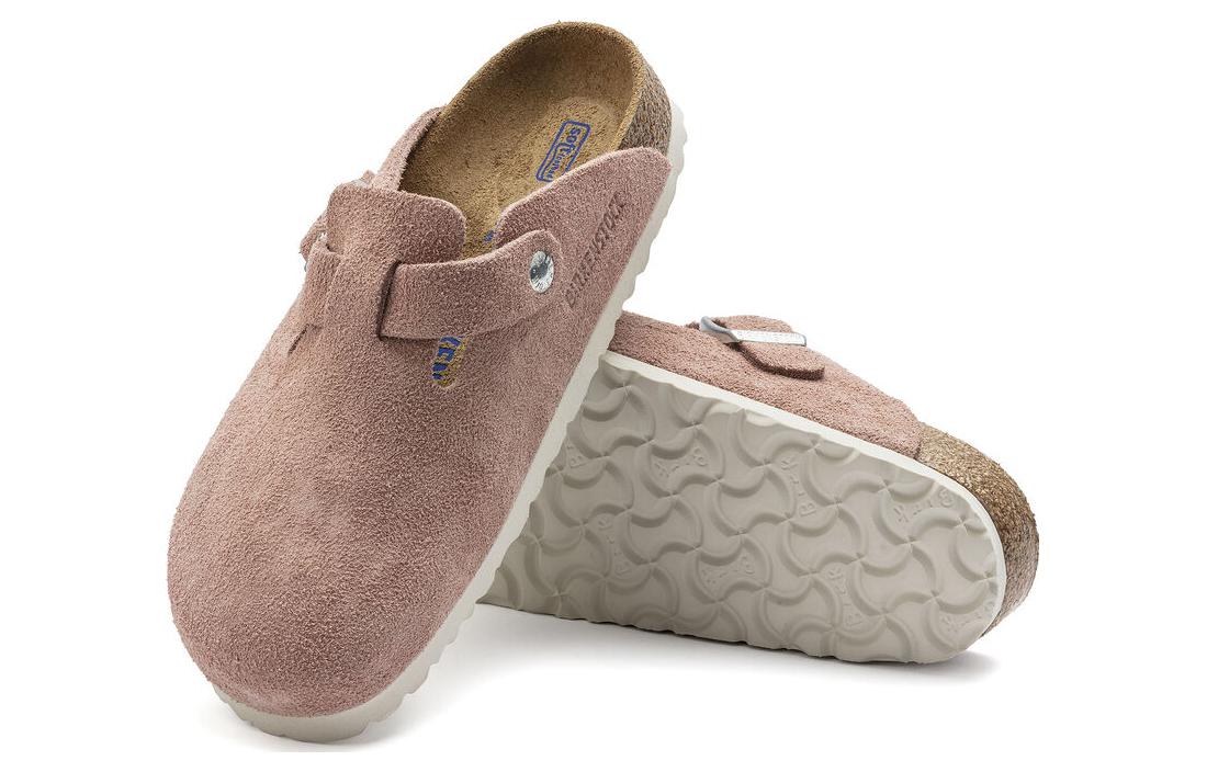 Birkenstock Boston Soft Footbed Suede Leather Sandals 'Pink Clay' 1023279