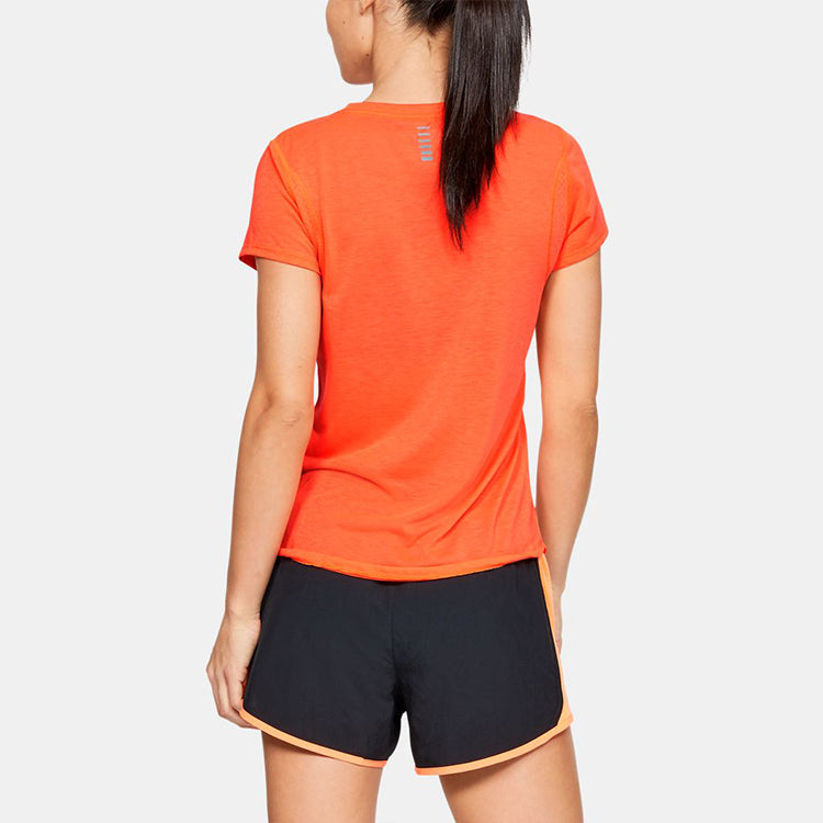 (WMNS) Under Armour UA Streaker Sports Breathable Short Sleeve Orange 1341520-836