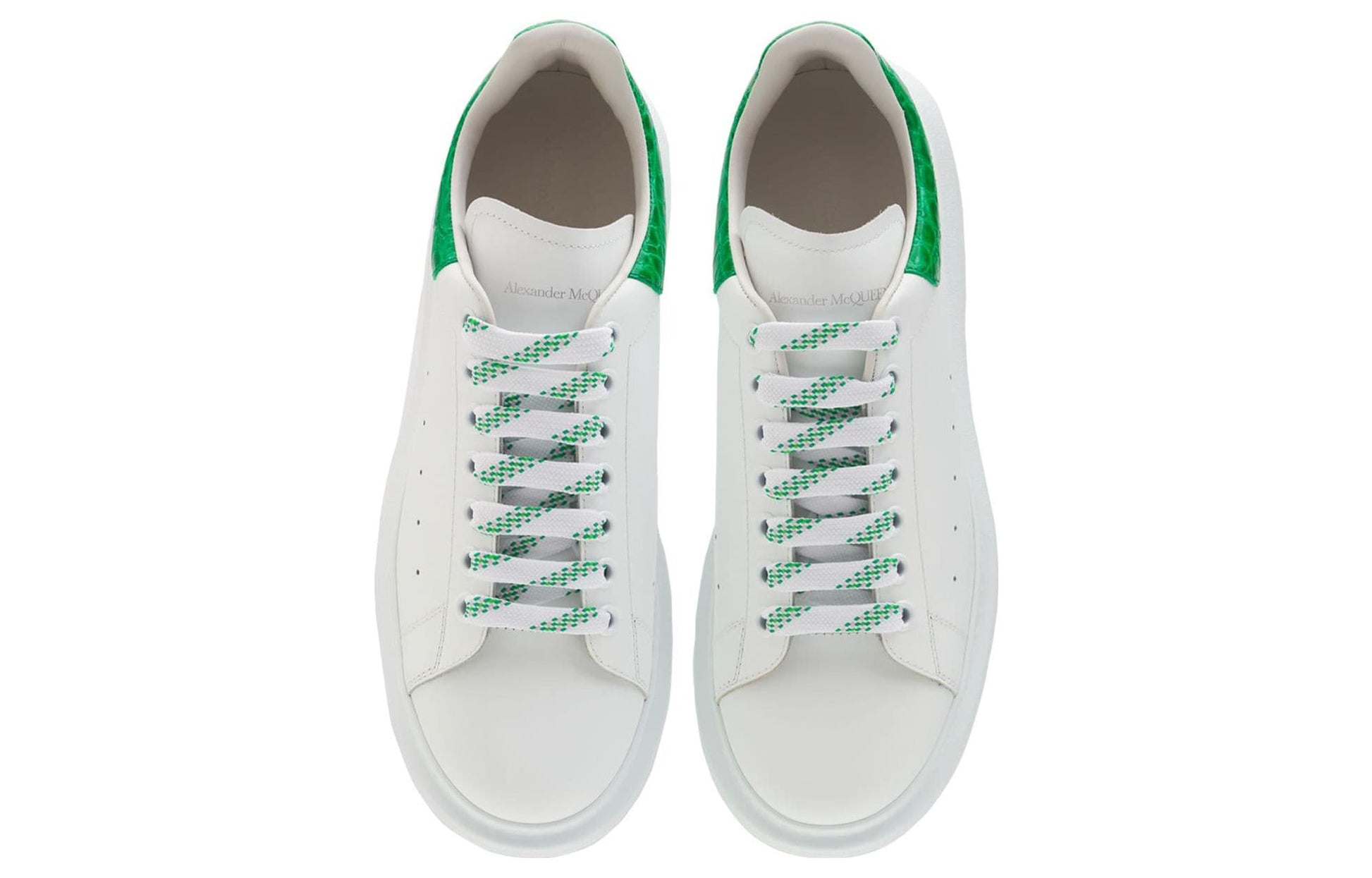Alexander McQueen Oversized Sneaker 'White Green Crocodile' 625162WHYB89409