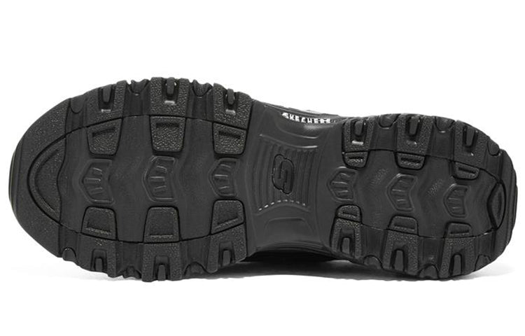 (WMNS) Skechers D'Lites 1.0 'White Black Green' 149627-BKWL