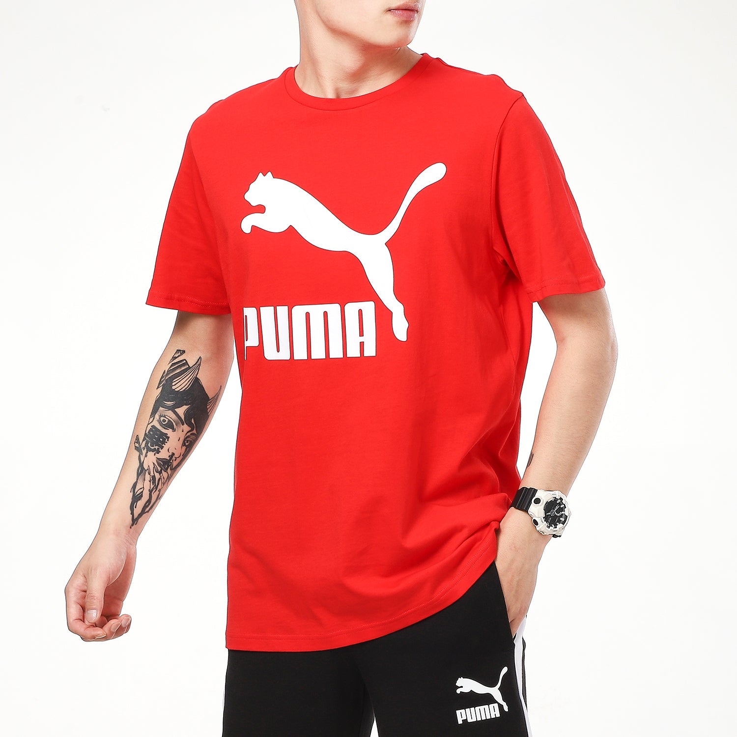PUMA Classics Logo T-Shirt 'Red' 532279-11