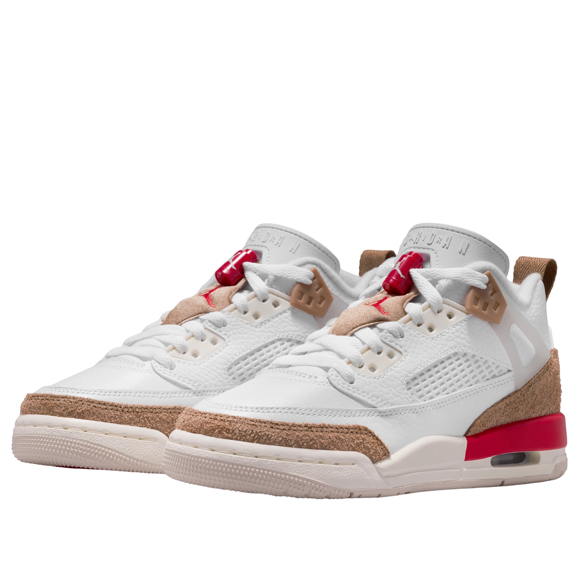 (GS) Air Jordan Spizike Low 'White Desert Camo Fire Red' FQ3950-105