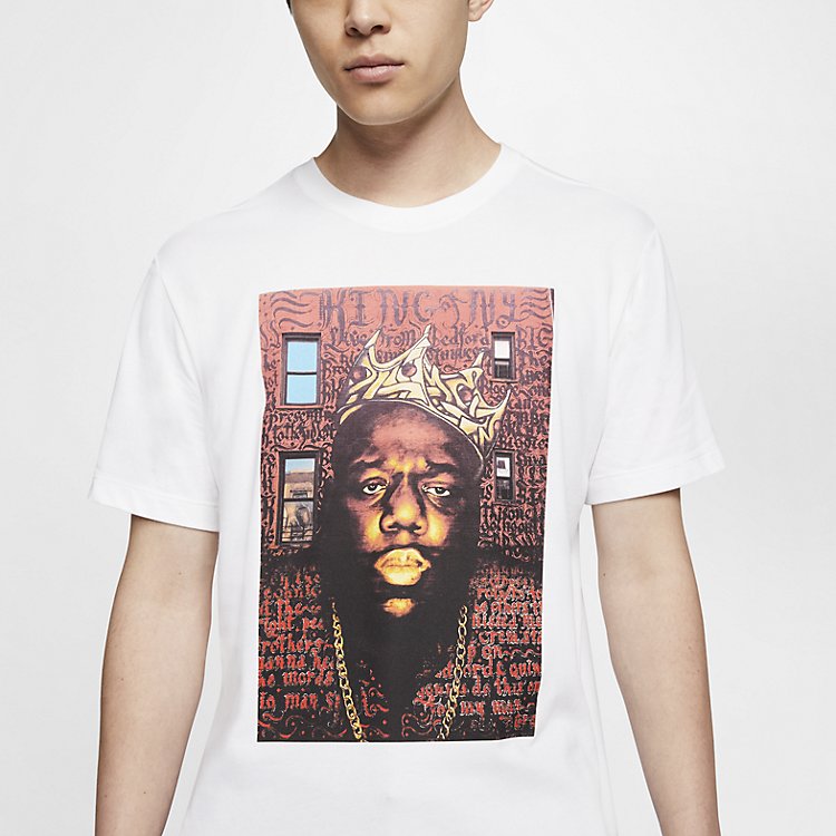 Nike Dri-Fit Brooklyn Nets Biggie Mural T-shirt 'White' CU1642-100
