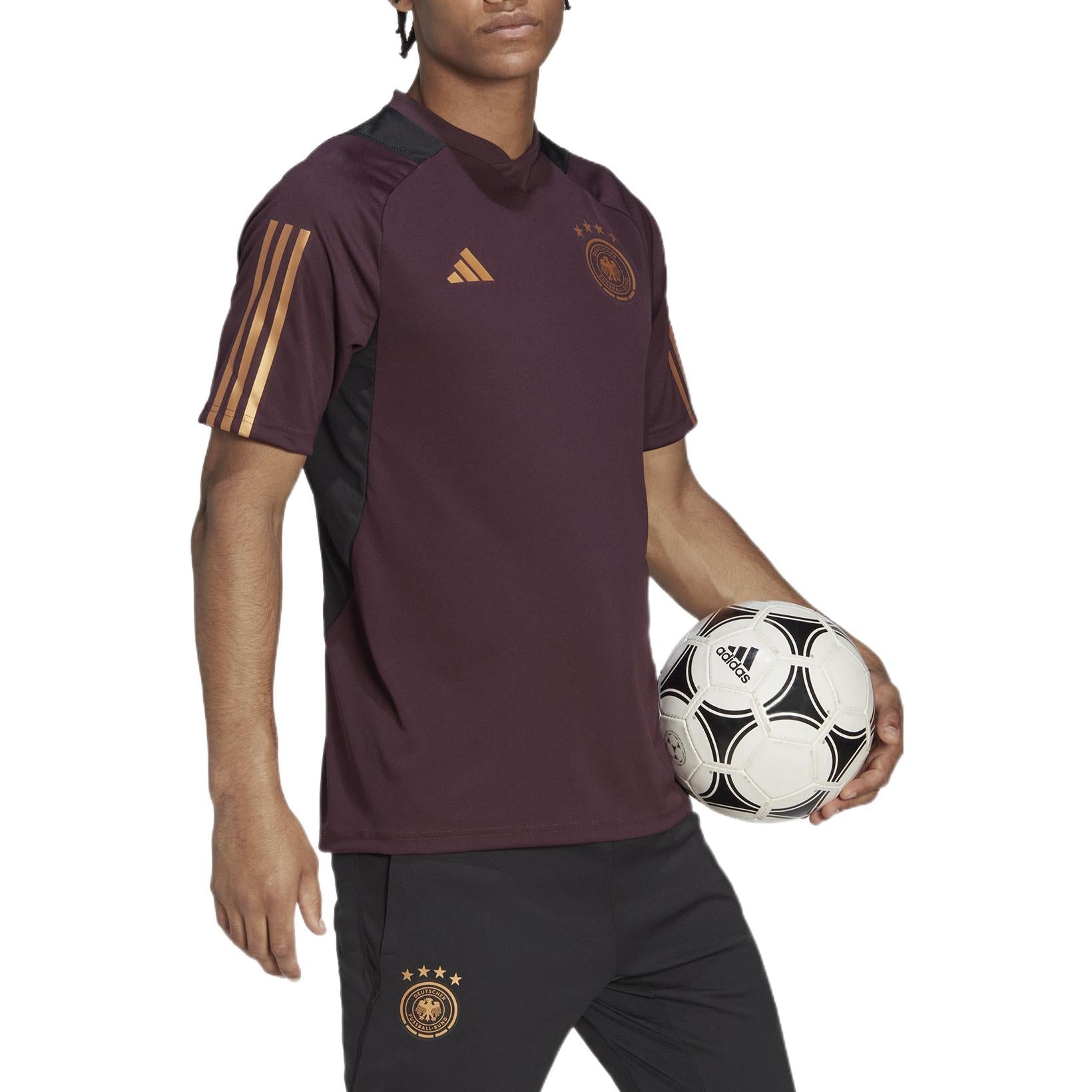 adidas Germany Tiro 23 Training Jersey 'Shadow Maroon' HF3990