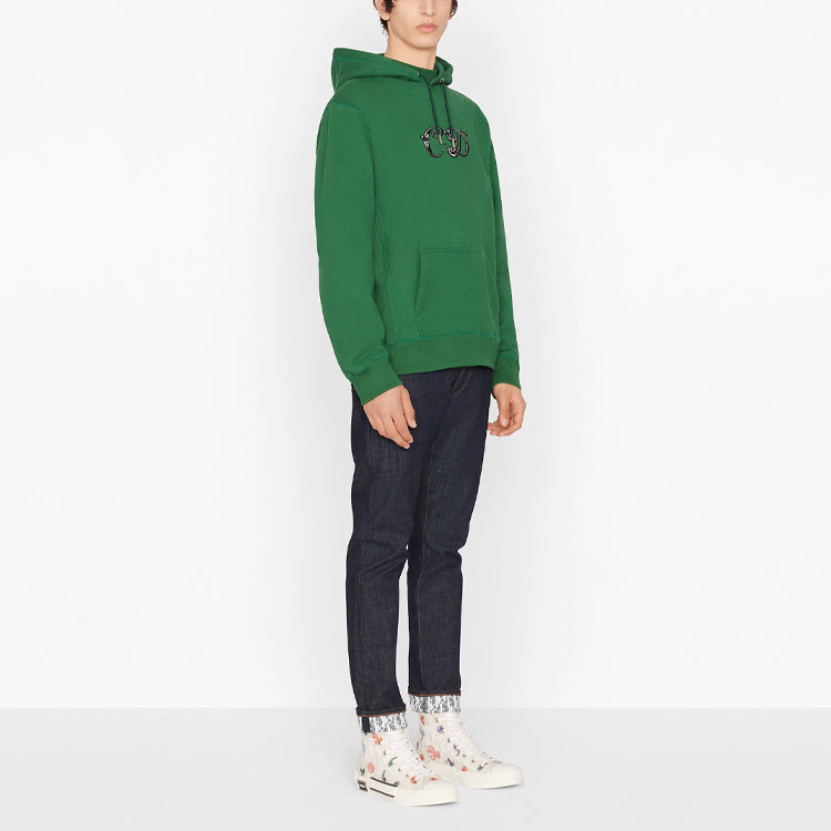Men's DIOR x KENNY FW21 Crossover Loose Green 193J688A0531-C679