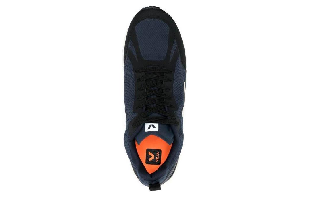 VEJA Logo Patch Panelled Low-Top Sneakers 'Navy White' CL0102472