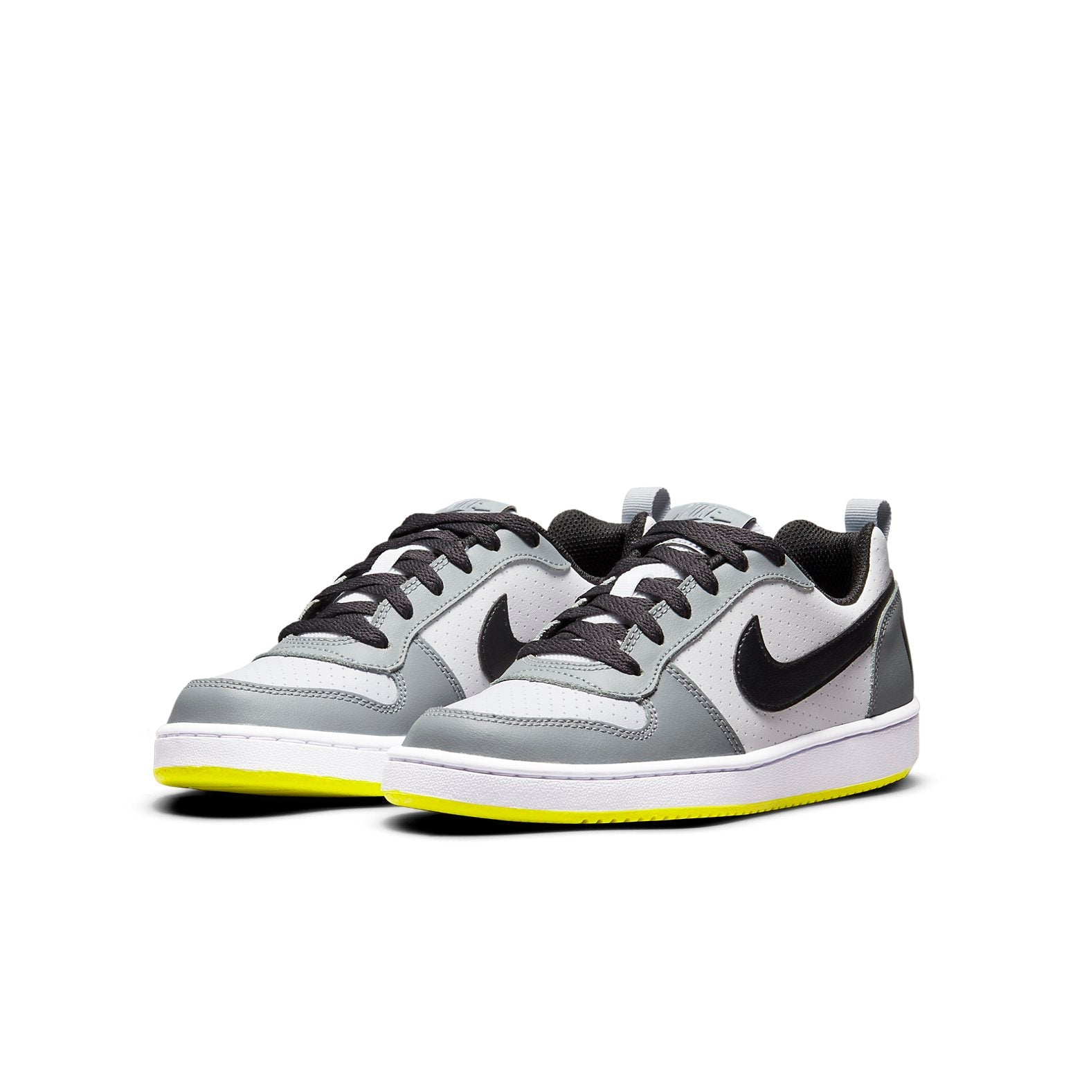 (GS) Nike Court Borough Low 'White Black Wolf Grey' 839985-104