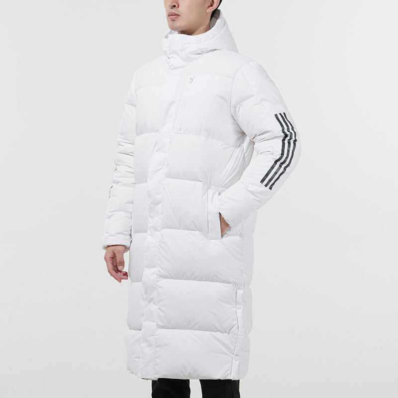 adidas Outdoor Athleisure Casual Sports hooded down Jacket White HC2634