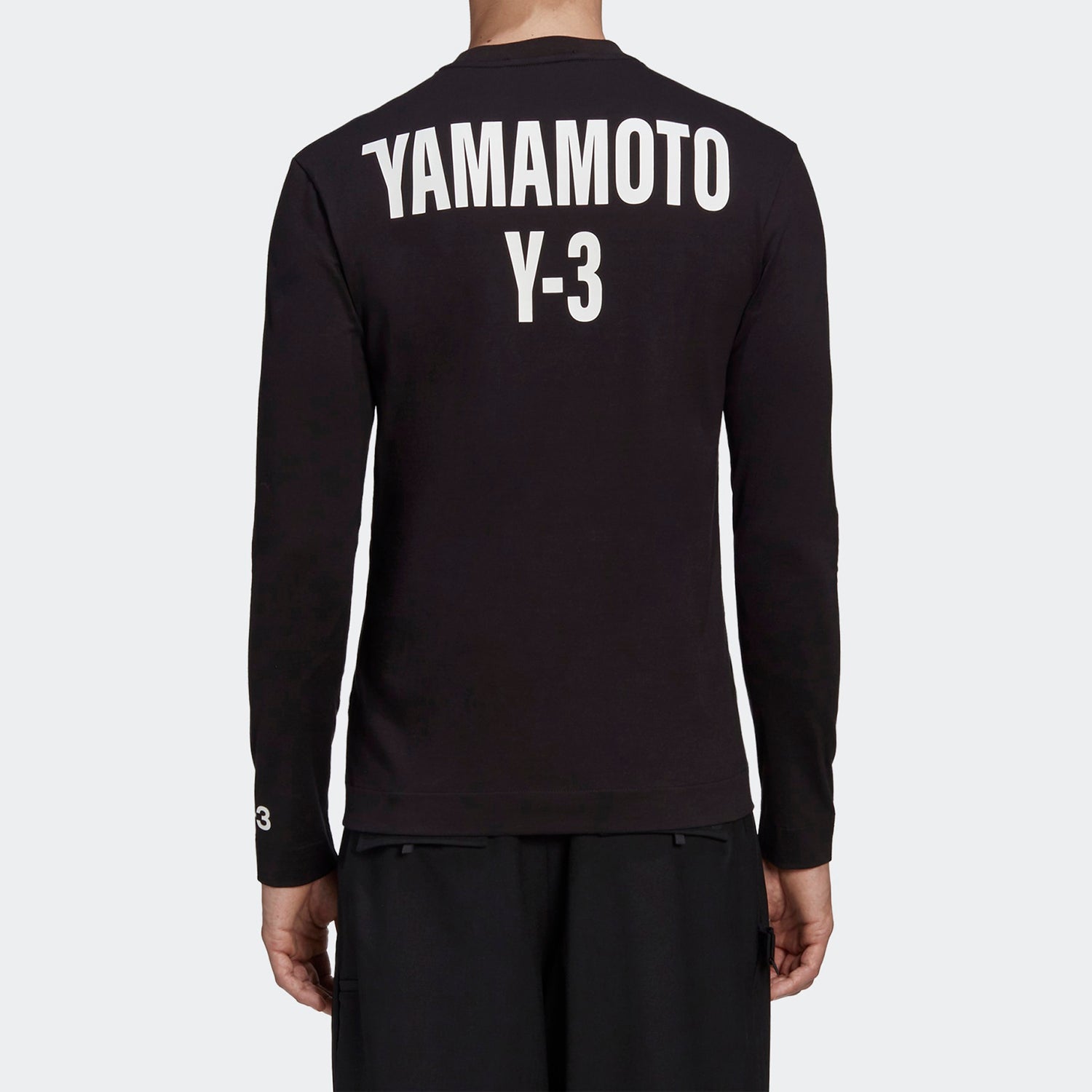 Men's Y-3 CH2 Back Alphabet Long Sleeves Black GK4369
