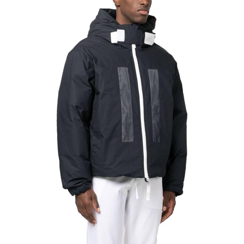 STONE ISLAND Logo Printed Zip-up Padded Jacket 'Navy' 7915424X2-V0020