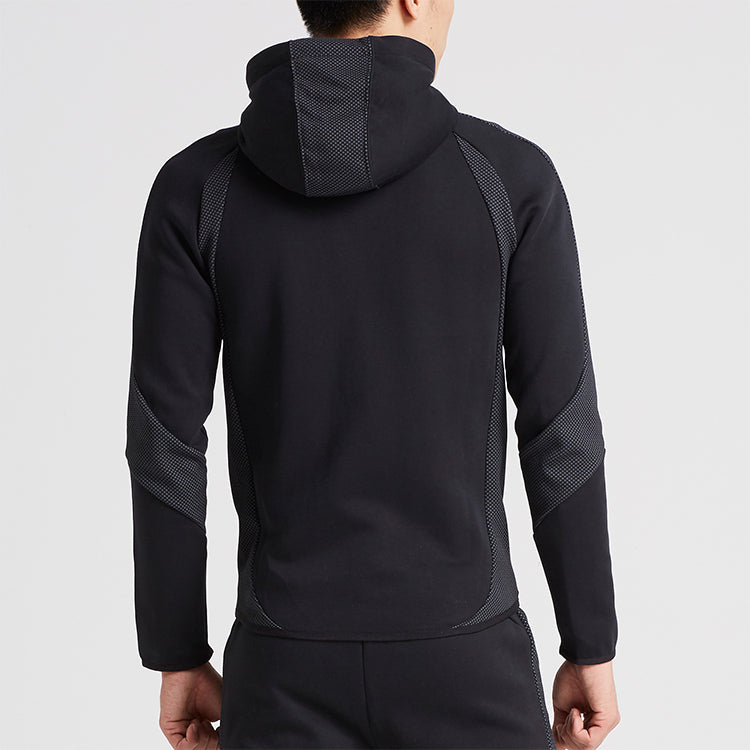 PUMA Splicing hooded Knit Jacket Black 594608-01