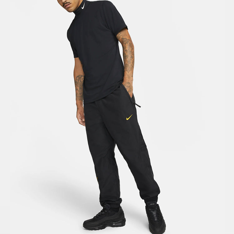 Nike x NOCTA Drake Golf Short Sleeve Mock Neck Top Asia Sizing 'Black' DJ5577-010
