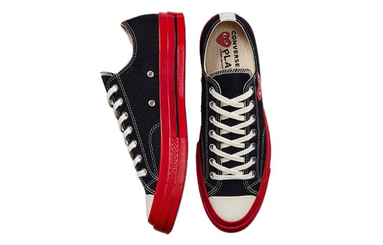 Converse x COMME des GARCONS PLAY Chuck 70 Low 'Black Red' A01795C