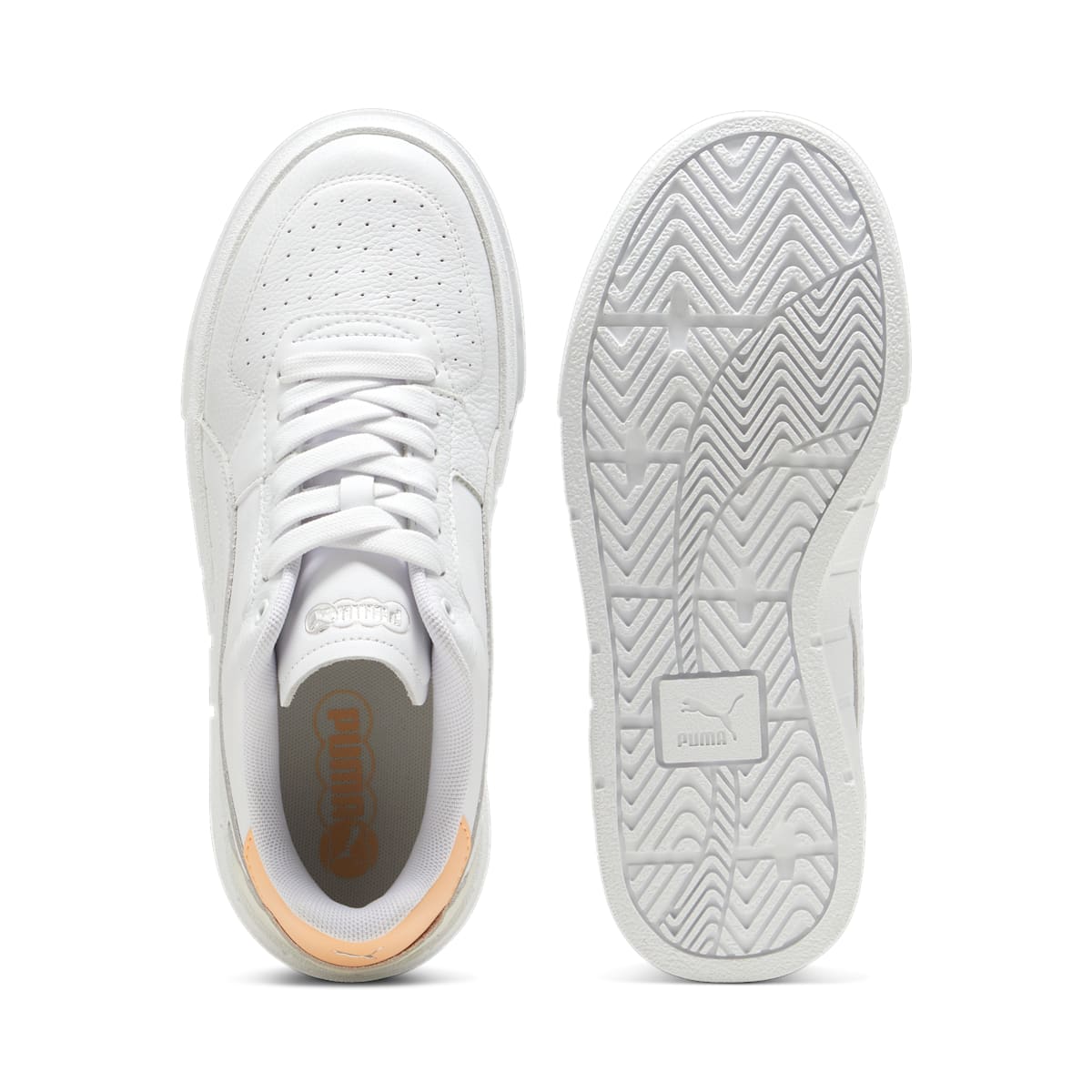 (WMNS) PUMA Cali Court Leather 'White Peach Fizz' 393802-12