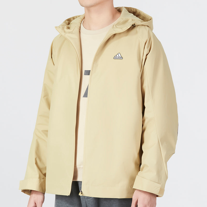 adidas Tech MH Woven Jacket Asia Sizing 'Beige' HY5834