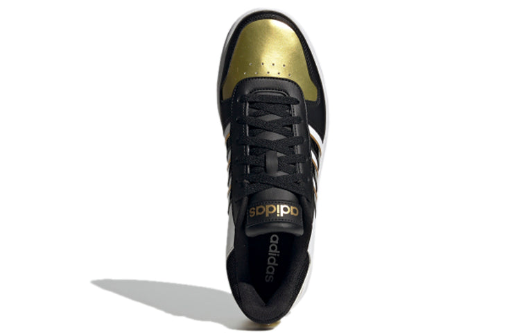 adidas Hoops 2.0 'Black Gold White' H01196
