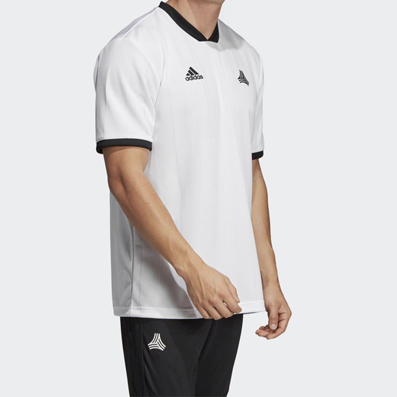 adidas Soccer/Football Sports Round Neck Short Sleeve Jersey White DT9838