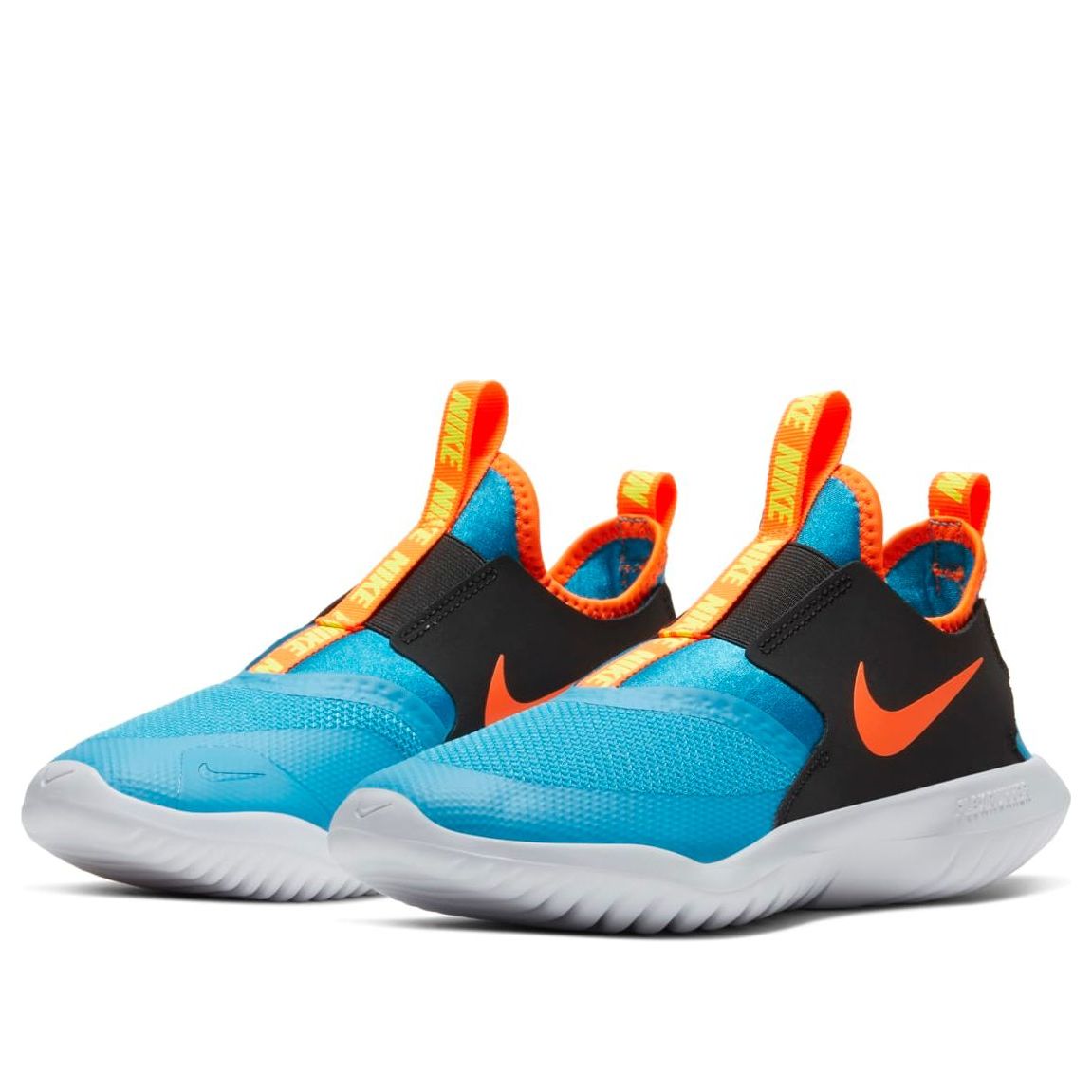 (GS) Nike Flex Runner 'Blue Black Yellow' AT4662-405