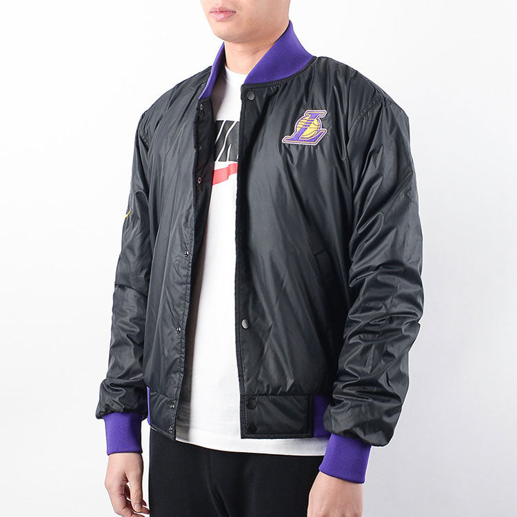 Nike NBA Los Angeles Lakers Basketball Sports Logo Jacket Purple DB4787-010