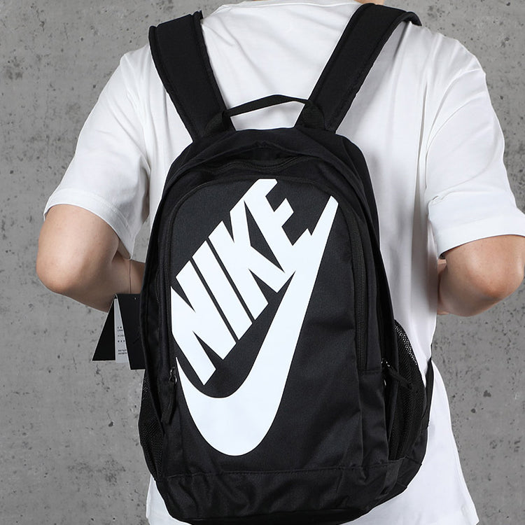 Nike Large Logo Printing schoolbag Backpack Black CK0953-010