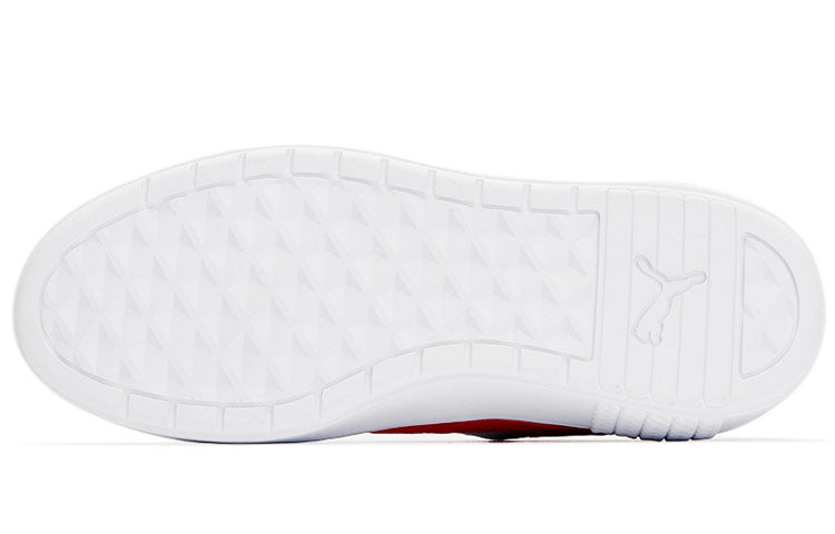 (WMNS) PUMA Smash Platform V2 'Celestial - White High Risk Red' 381156-01