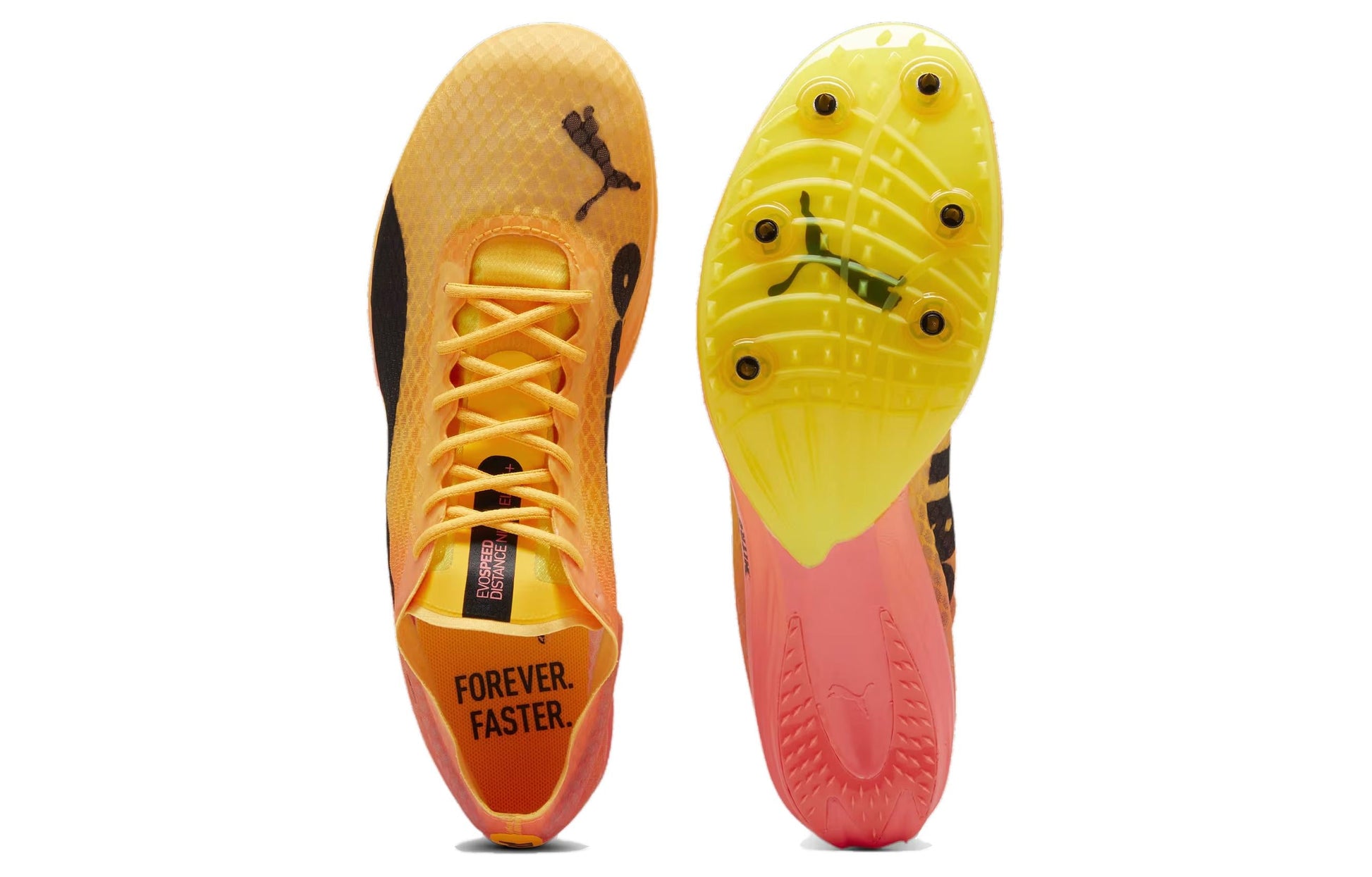 PUMA EvoSPEED Distance NITRO Elite+ 4 Cleats 'Orange Black' 380000-01