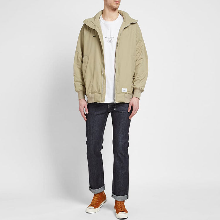 WTAPS Incom/nylon.Tussah Hooded Jacket Unisex Buff 192BRDT-JKM02-BE