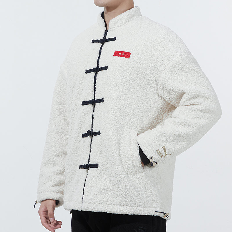 PUMA limited CNY Yott Stand Collar logo Jacket White 534687-65