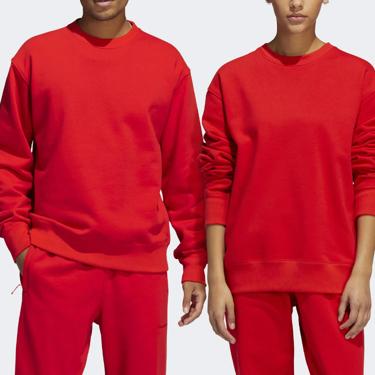 adidas x Pharrell Basic Sports Sweatshirt 'Red' HF9941