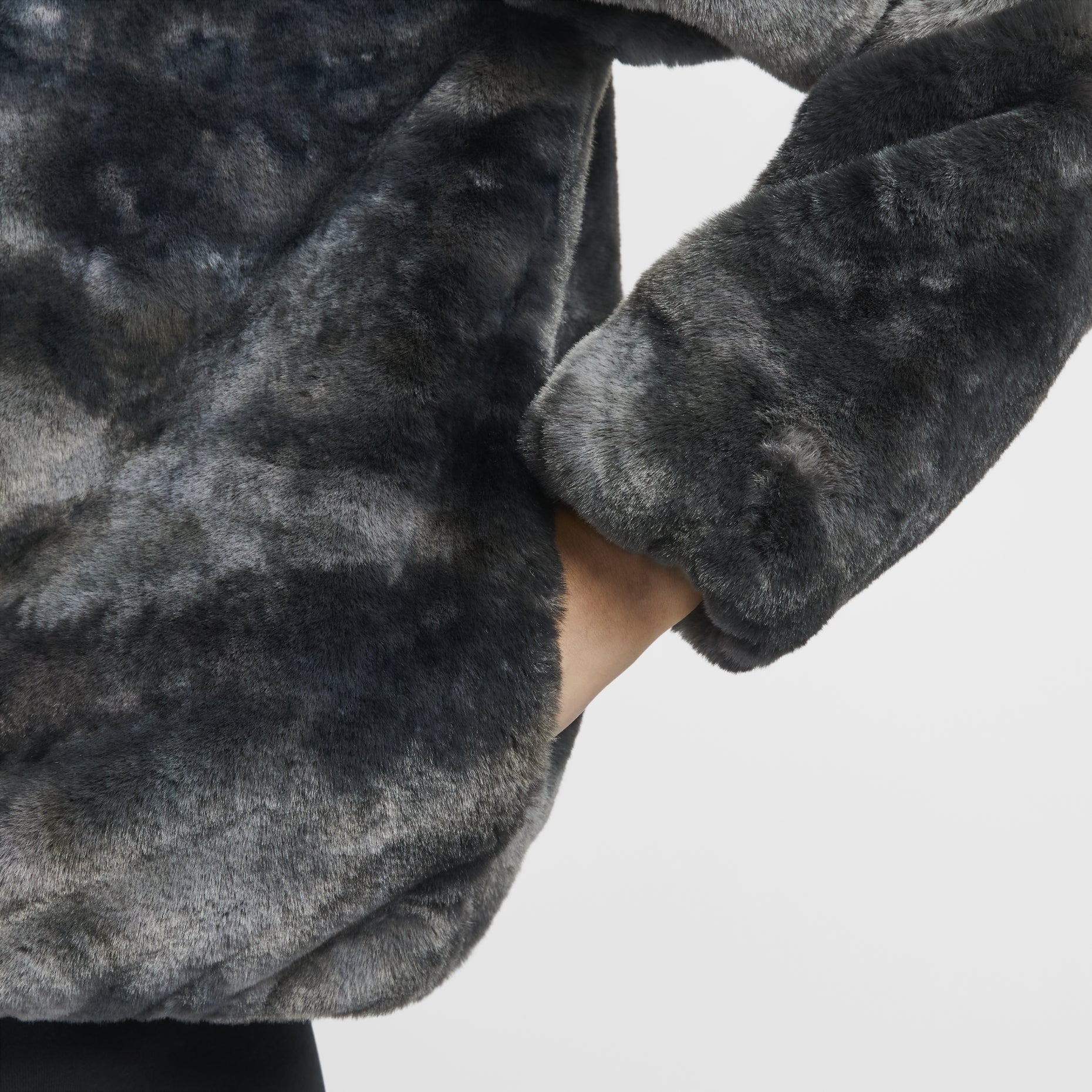 (WMNS) Nike Big Swoosh Sportswear Jacket 'Black' HQ4871-010