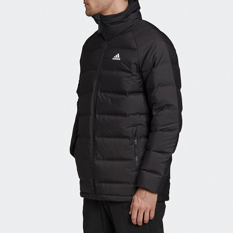 adidas Helionic Stand Collar Stay Warm Casual Sports Down Jacket Black FT2528