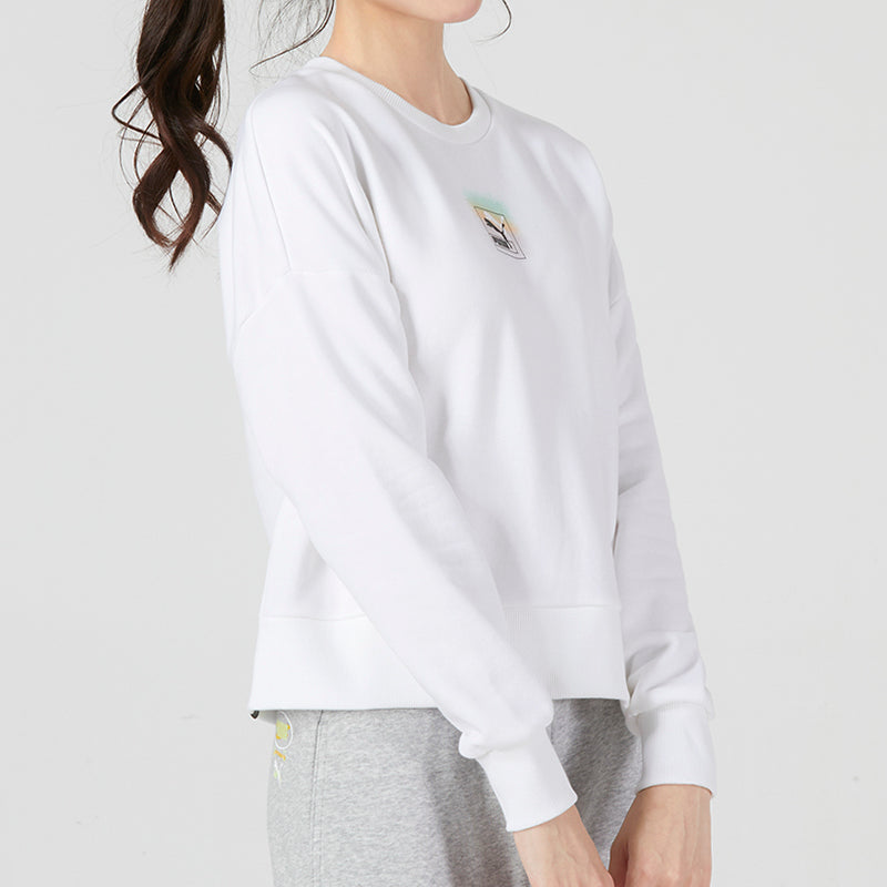 (WMNS) PUMA Love Sweatshirt 'White' 537357-02