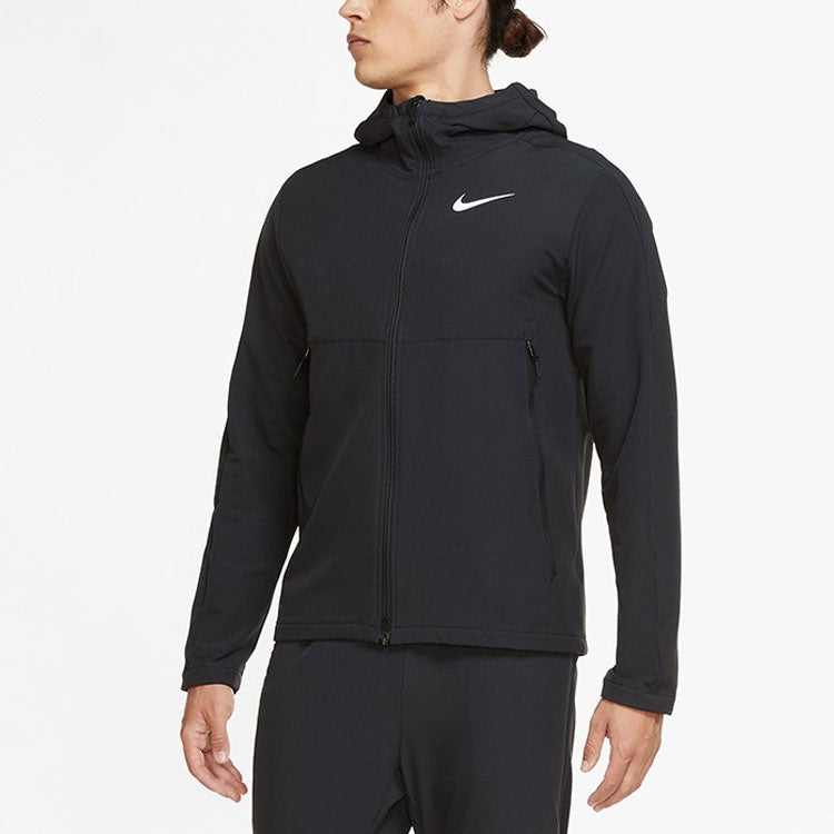 Nike logo Woven Casual Training Hooded Jacket Black CU7347-010