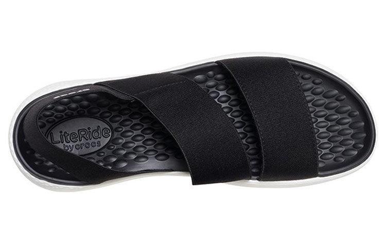 (WMNS) Crocs Shoes Sports sandals 'Black White' 206081-066
