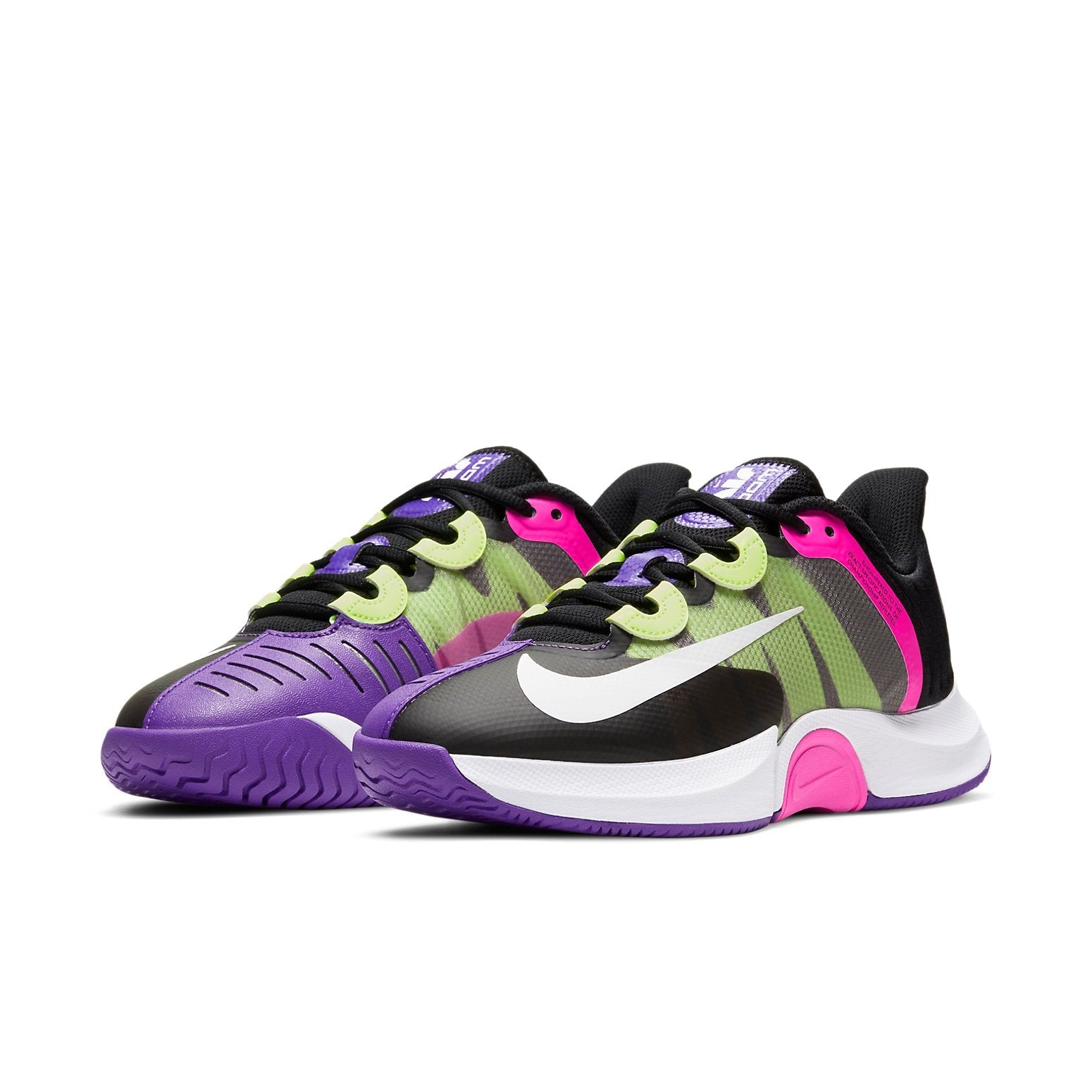 (WMNS) Nike Court Air Zoom GP 'Fierce Purple Liquid Lime' CK7580-002