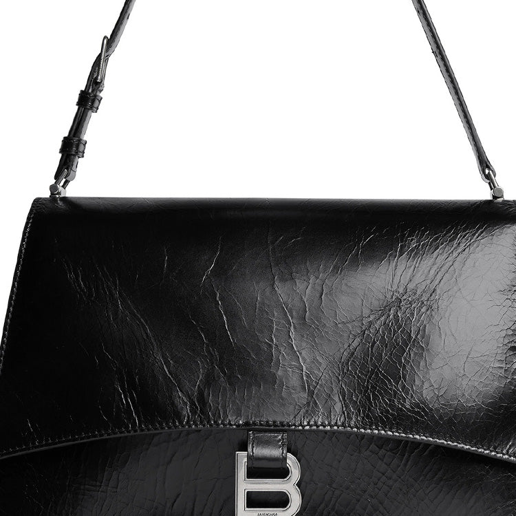 (WMNS) Balenciaga Crush Medium Sling Bag 'Black' 7654662AAR21000