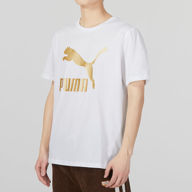 PUMA Printed Short Sleeve T-Shirt 'White' 621559-02