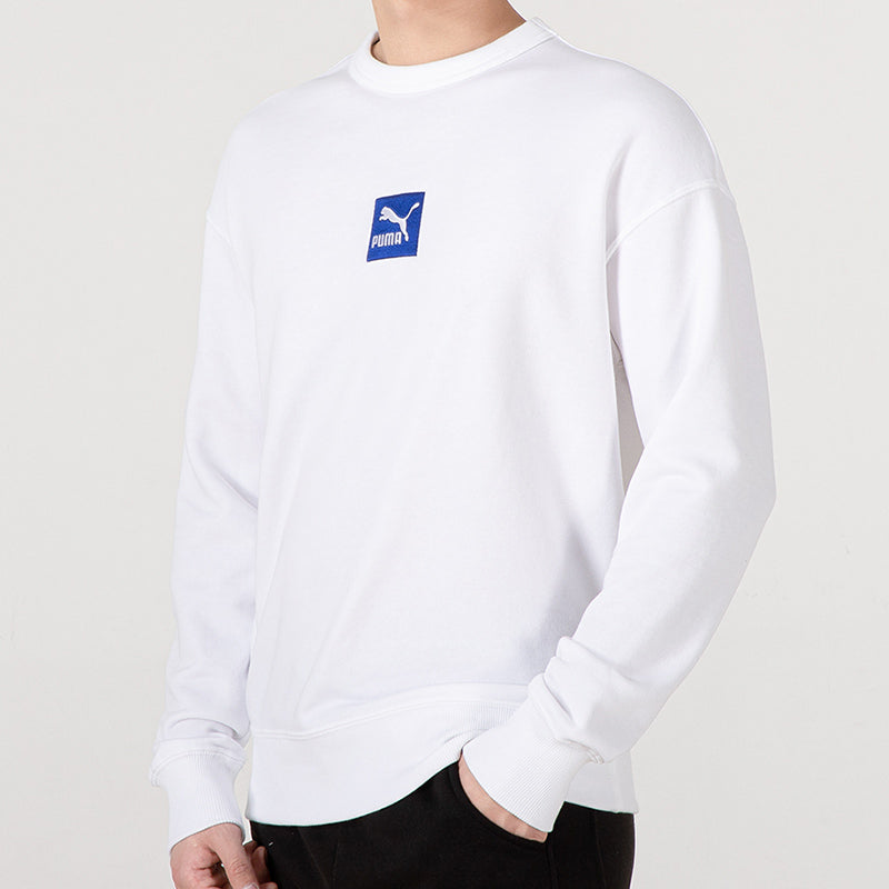 PUMA EMB Logo Sweatshirt 'White' 536773-02