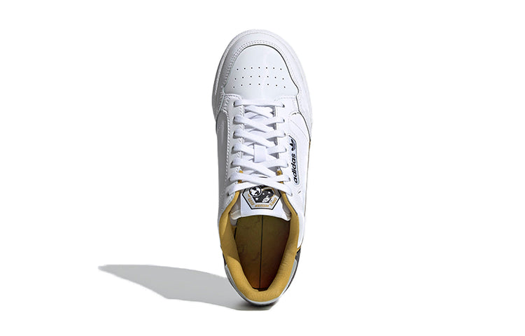 (GS) adidas Continental 80 J 'White Grey Yellow' FV7388