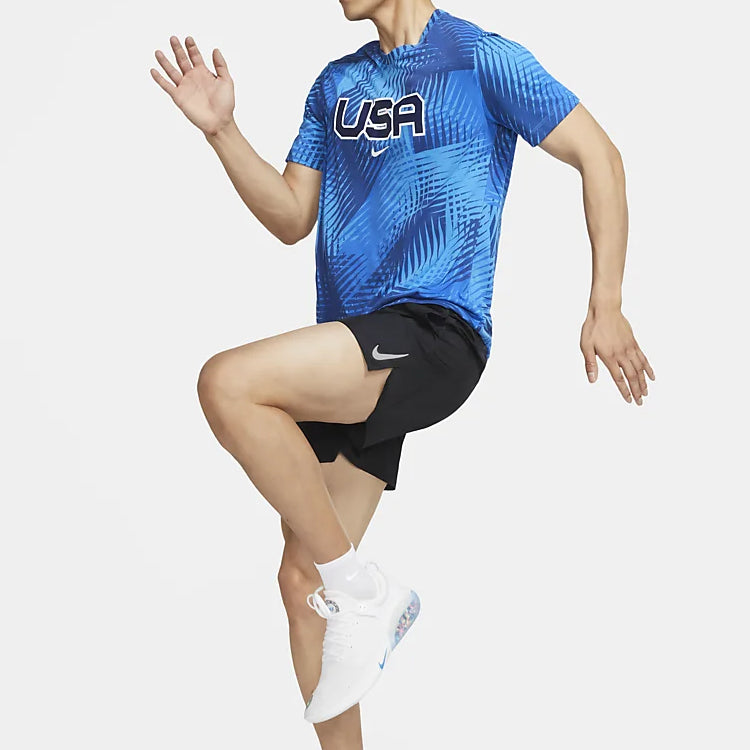 Men's Nike Side Design Running Black Shorts CZ9130-010