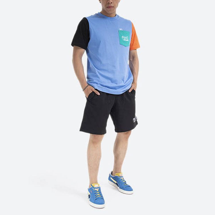 PUMA x Mr Doodle Crossover Casual Sports Round Neck Short Sleeve Blue 530652-83